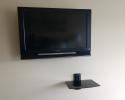 This finished project shows the tv that is mounted.